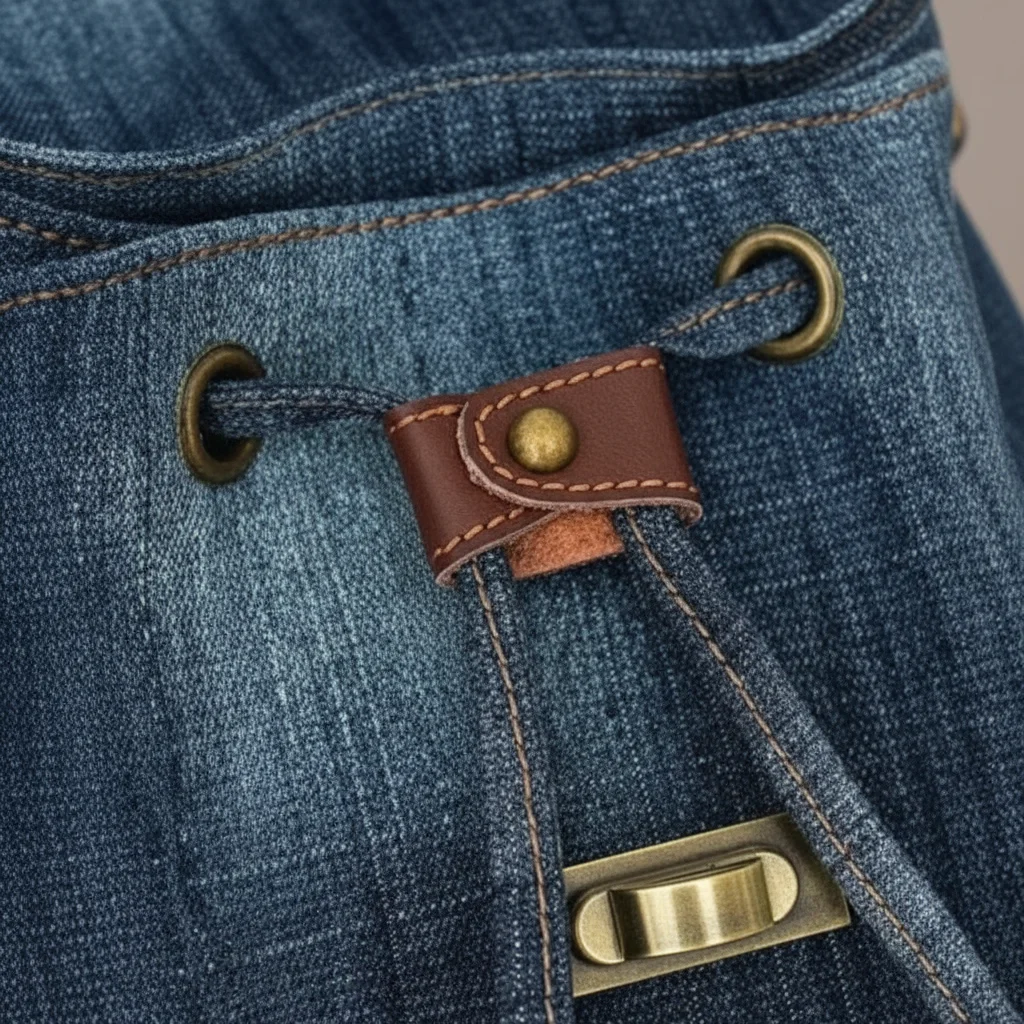 Sac toile à dos denim baroudeur - Vue 6 - Sac Toile