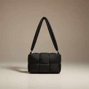 Sac toile bandoulière matelassé nylon - Vue 1 - Sac Toile