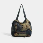Sac toile besace denim style vintage - Vue 1 - Sac Toile