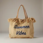 Sac toile cabas grand format été - Vue 1 - Sac Toile