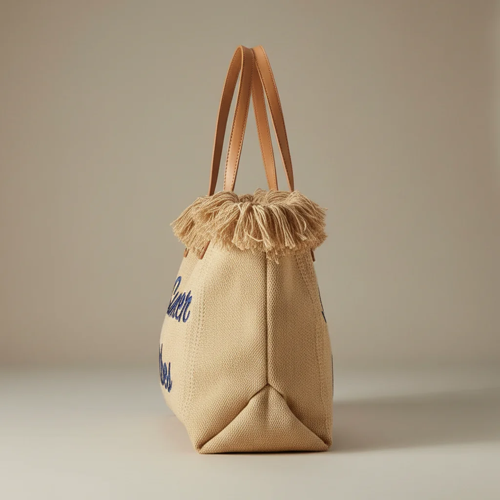 Sac toile cabas grand format été - Vue 2 - Sac Toile