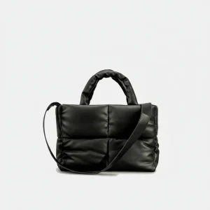 Sac toile cabas matelassé bandoulière - Vue 1 - Sac Toile