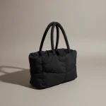 Sac toile cabas matelassé en nylon - Vue 1 - Sac Toile