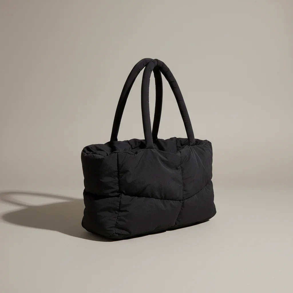 Sac toile cabas matelassé en nylon - Vue 2 - Sac Toile