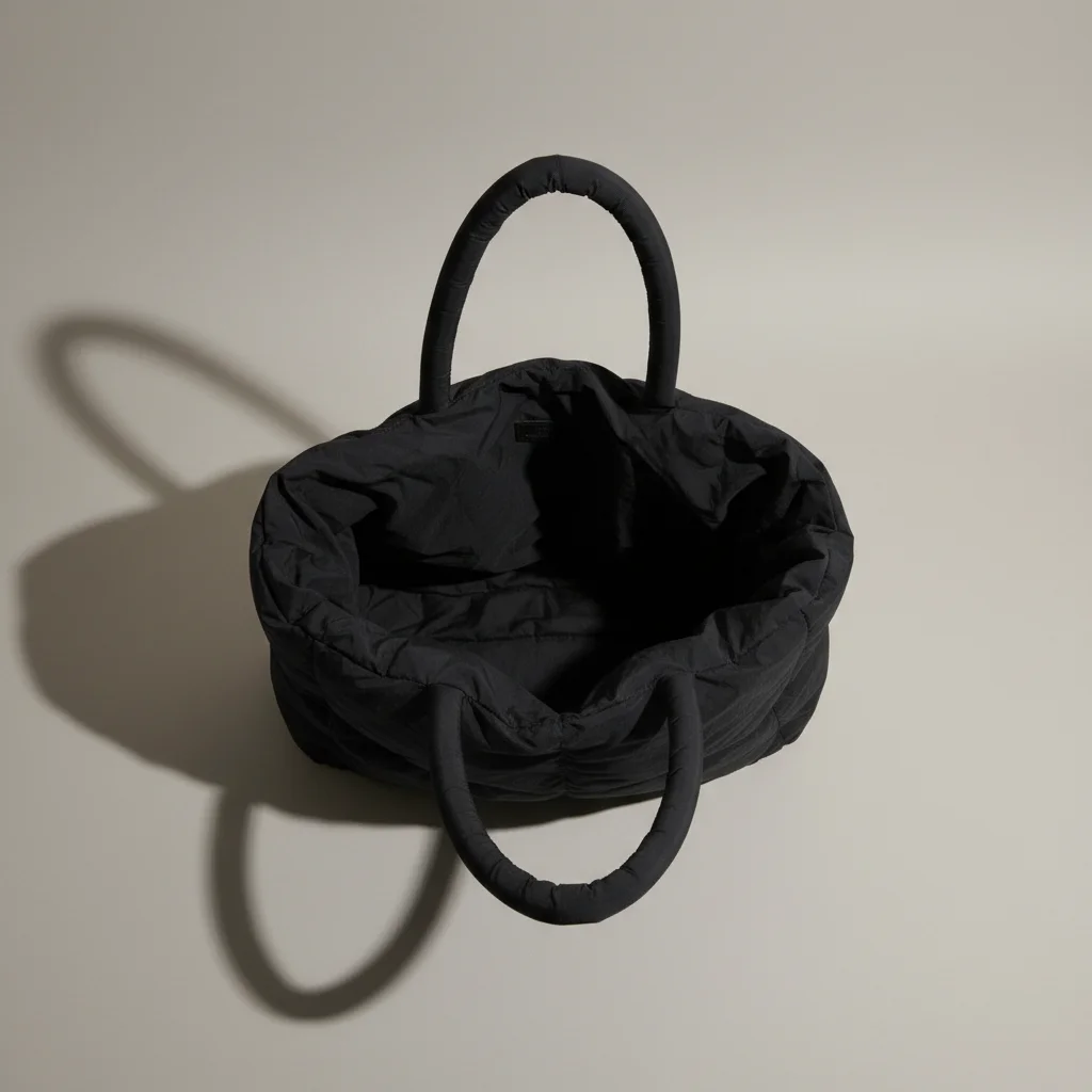 Sac toile cabas matelassé en nylon - Vue 3 - Sac Toile