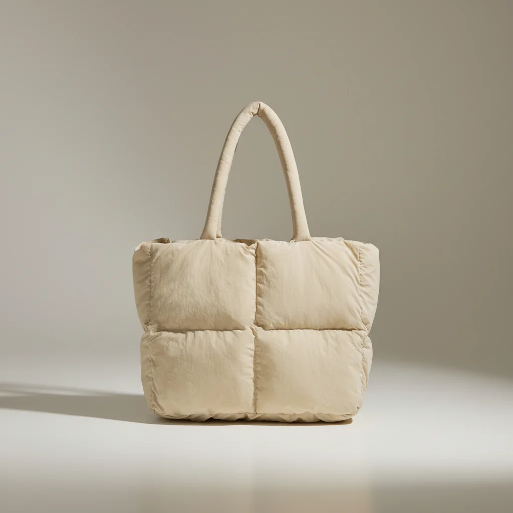 Sac toile cabas matelassé en nylon - Vue 8 - Sac Toile