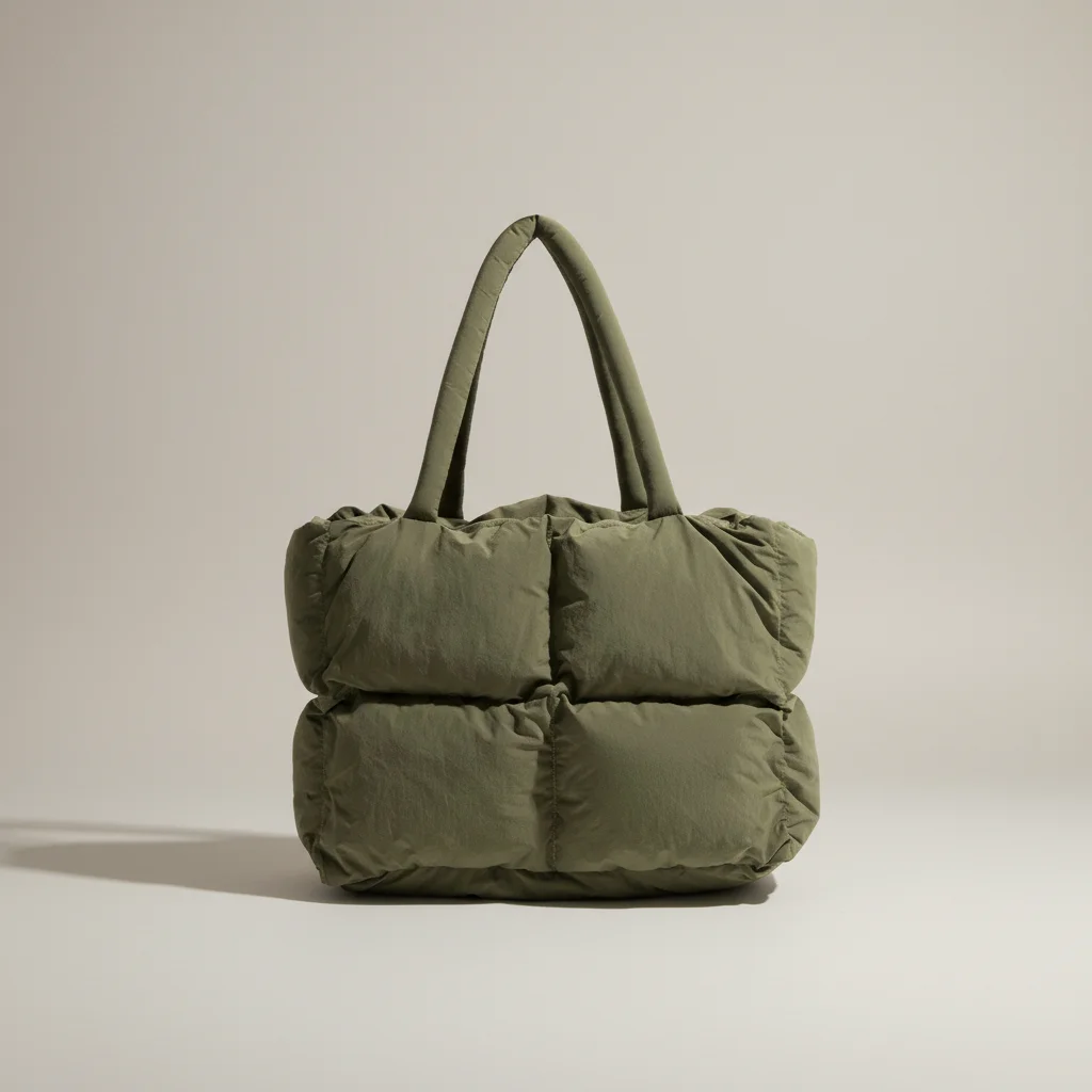 Sac toile cabas matelassé en nylon - Vue 9 - Sac Toile