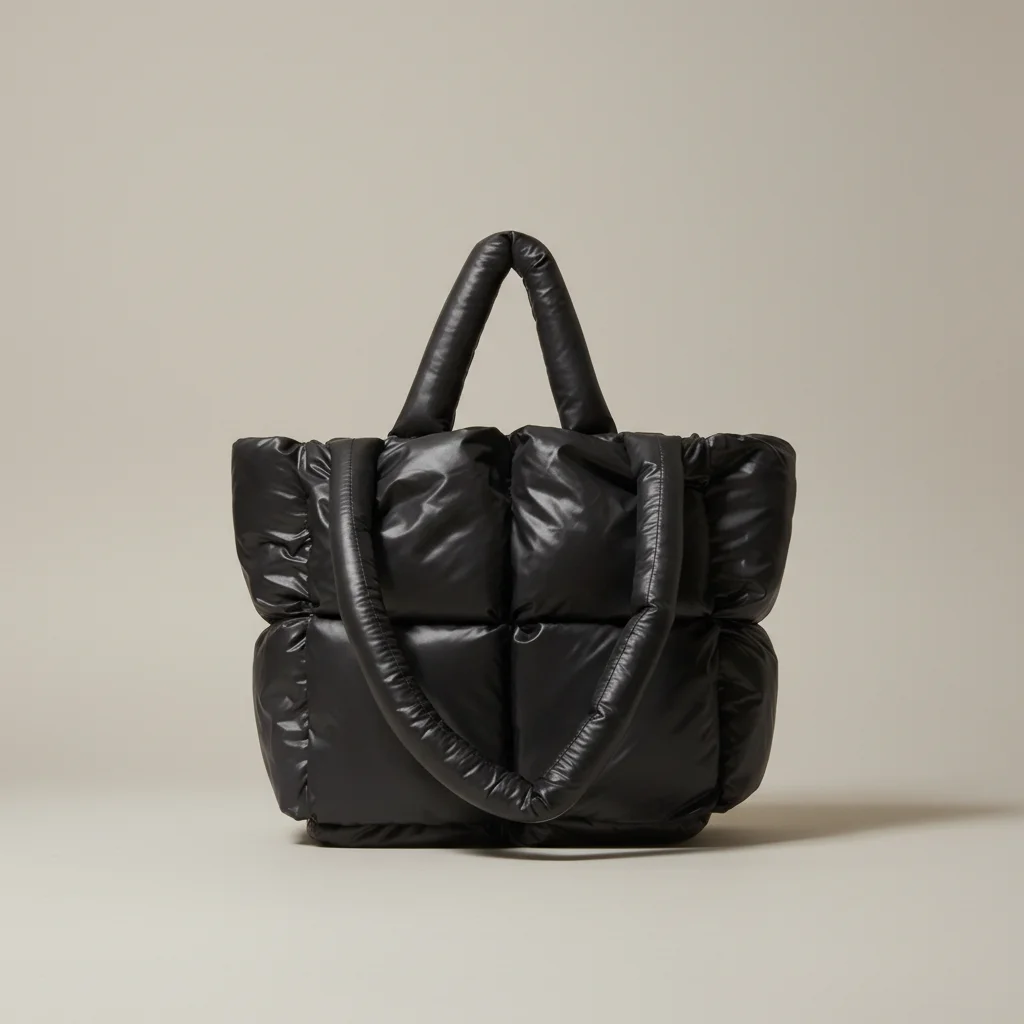 Sac toile cabas matelassé nylon léger - Vue 6 - Sac Toile