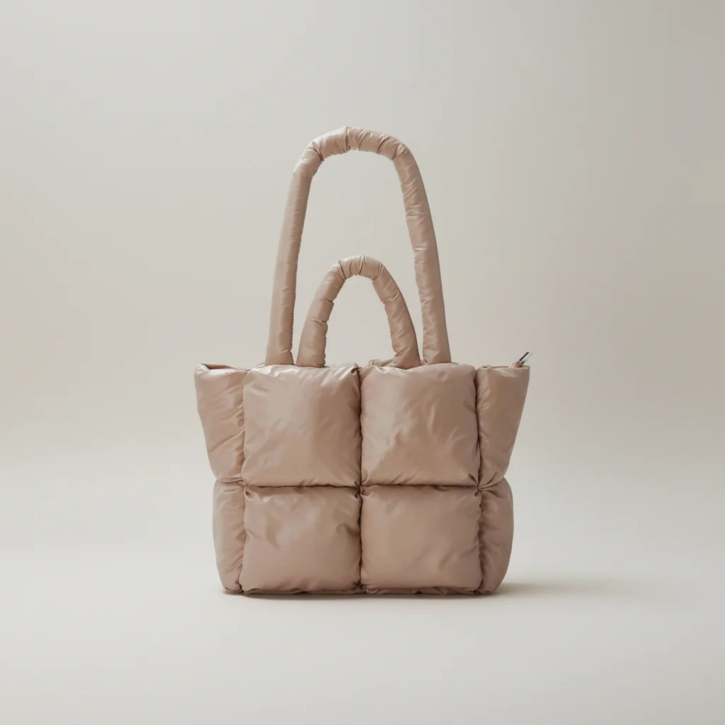 Sac toile cabas matelassé nylon léger - Vue 9 - Sac Toile