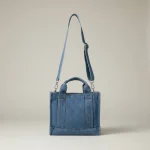 Sac toile carré jean bandoulière - Vue 1 - Sac Toile