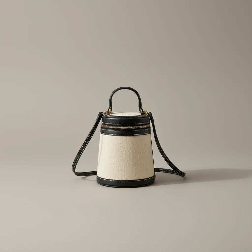 Sac toile cylindrique porté main - Vue 2 - Sac Toile