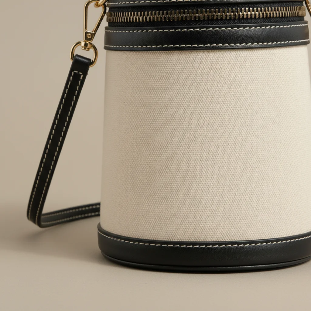 Sac toile cylindrique porté main - Vue 4 - Sac Toile