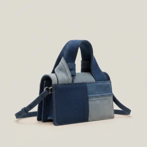 Sac toile denim bandoulière réglable - Vue 1 - Sac Toile