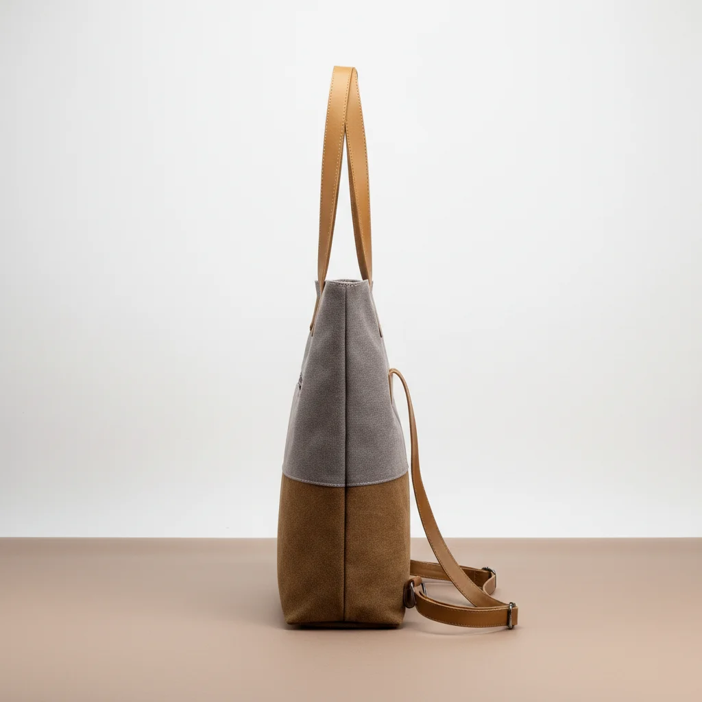 Sac toile épaule et dos multipoches - Vue 2 - Sac Toile