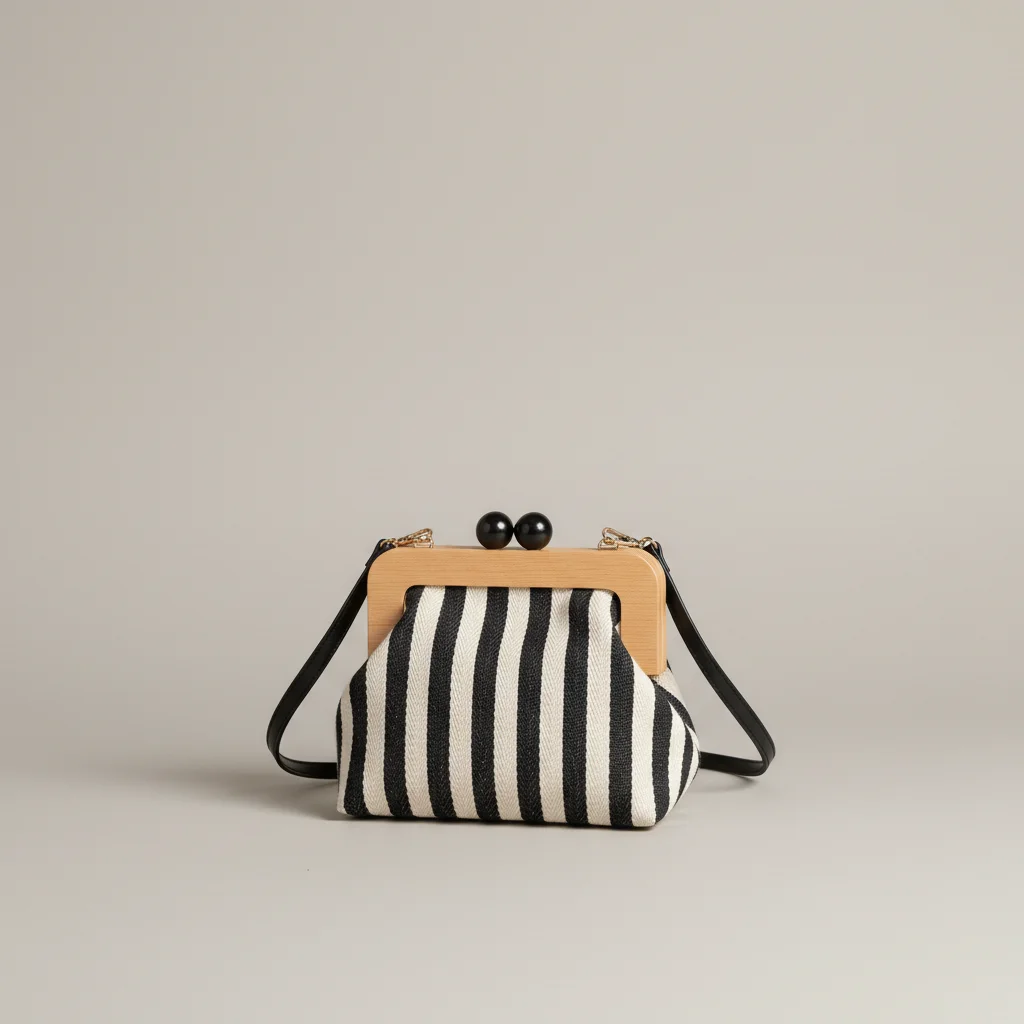 Sac toile forme porte-monnaie rétro - Vue 1 - Sac Toile