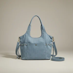 Sac toile grand format denim - Vue 1 - Sac Toile