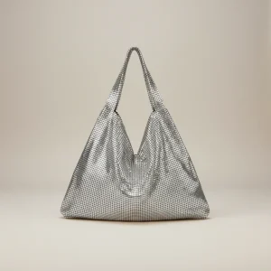 Sac toile métallisé porté épaule - Vue 1 - Sac Toile