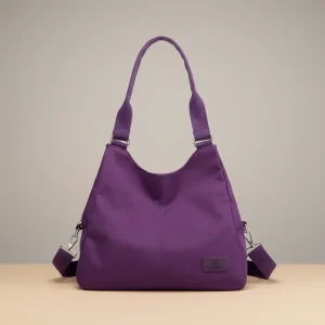 Sac toile porté épaule nylon léger - Vue 1 - Sac Toile