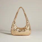 Sac toile porté épaule sequins soirée - Vue 1 - Sac Toile