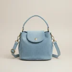 Sac toile seau bandoulière jean - Vue 1 - Sac Toile