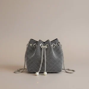 Sac toile seau strass soirée - Vue 1 - Sac Toile