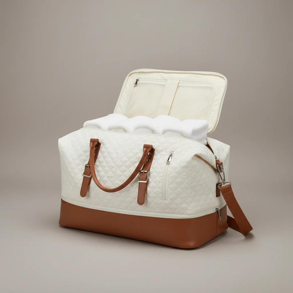 Sac toile voyage femme matelassé 40l - Vue 3 - Sac Toile